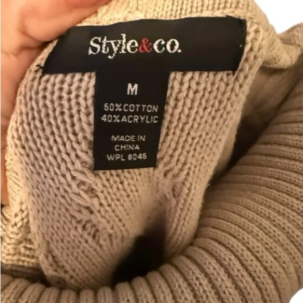Style & Co. Tan Sweater